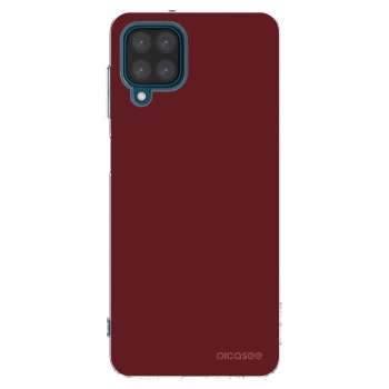 Picasee silikonowe przeźroczyste etui na Samsung Galaxy A12 A125F - Red Bliss