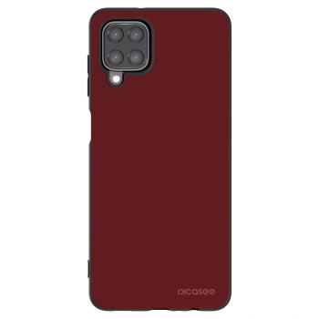 Picasee silikonowe czarne etui na Samsung Galaxy A12 A125F - Red Bliss