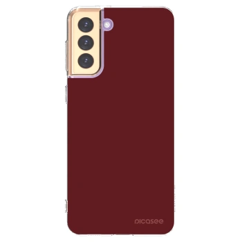Picasee silikonowe przeźroczyste etui na Samsung Galaxy S21+ 5G G996F - Red Bliss