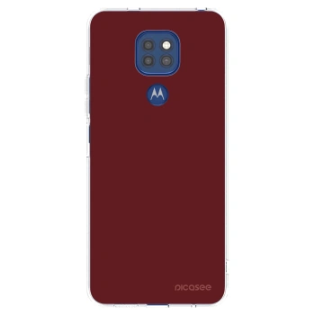 Picasee silikonowe przeźroczyste etui na Motorola Moto G9 Play - Red Bliss