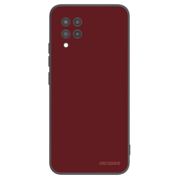 Picasee silikonowe czarne etui na Samsung Galaxy A42 A426B - Red Bliss