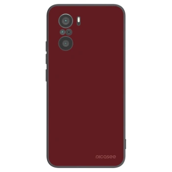 Picasee silikonowe czarne etui na Xiaomi Poco F3 - Red Bliss
