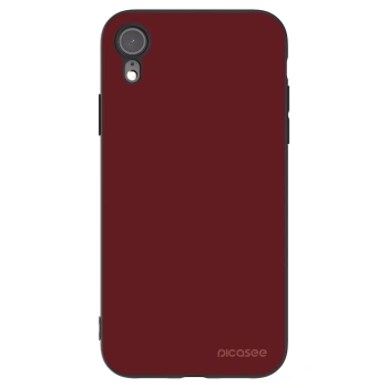 Picasee silikonowe czarne etui na Apple iPhone XR - Red Bliss