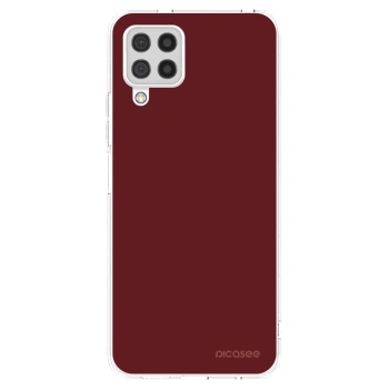 Picasee silikonowe przeźroczyste etui na Samsung Galaxy A22 A225F 4G - Red Bliss