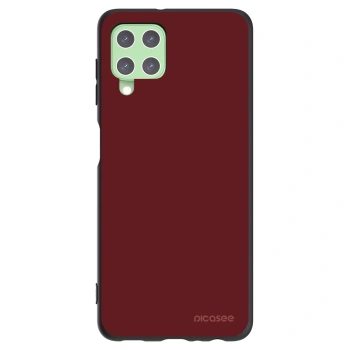 Picasee silikonowe czarne etui na Samsung Galaxy A22 A225F 4G - Red Bliss