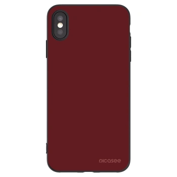 Picasee silikonowe czarne etui na Apple iPhone XS Max - Red Bliss