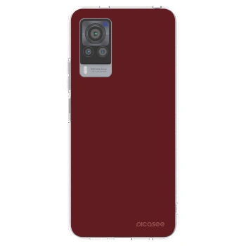 Picasee silikonowe przeźroczyste etui na Vivo X60 Pro 5G - Red Bliss