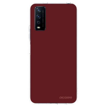 Picasee silikonowe przeźroczyste etui na Vivo Y11s - Red Bliss