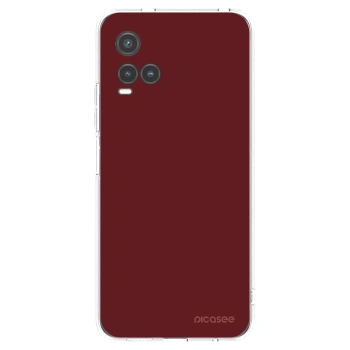 Picasee silikonowe przeźroczyste etui na Vivo Y33s - Red Bliss