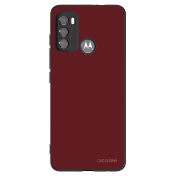 Picasee silikonowe czarne etui na Motorola Moto G60 - Red Bliss