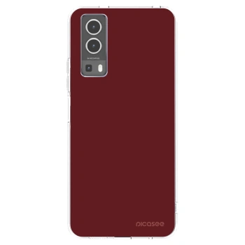 Picasee silikonowe przeźroczyste etui na Vivo Y72 5G - Red Bliss