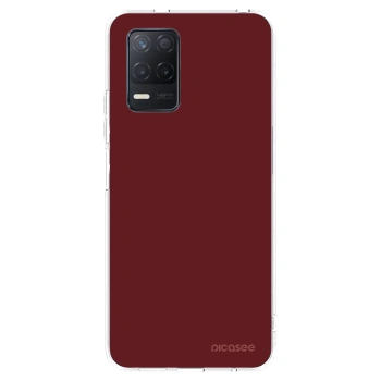 Picasee silikonowe przeźroczyste etui na Realme 8 5G - Red Bliss