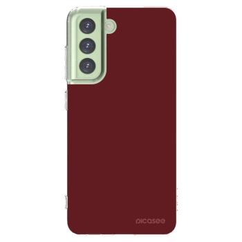 Picasee silikonowe przeźroczyste etui na Samsung Galaxy S21 FE 5G - Red Bliss