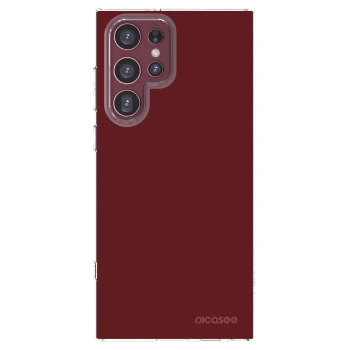Picasee silikonowe przeźroczyste etui na Samsung Galaxy S22 Ultra 5G - Red Bliss