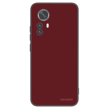 Picasee silikonowe czarne etui na Xiaomi 12 Pro - Red Bliss