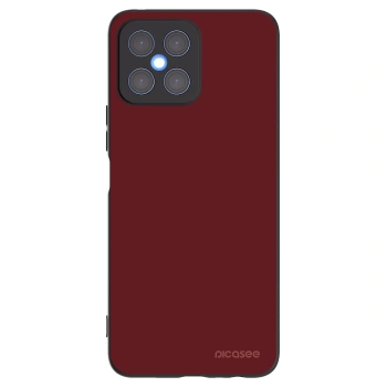 Picasee silikonowe czarne etui na Honor X8 4G - Red Bliss
