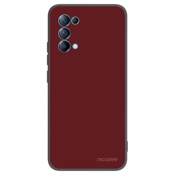 Picasee silikonowe czarne etui na OPPO Reno 5 5G - Red Bliss