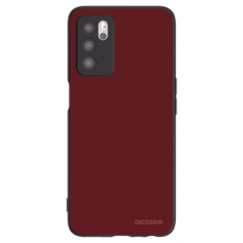 Picasee silikonowe czarne etui na OPPO A16s - Red Bliss