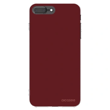 Picasee silikonowe przeźroczyste etui na Apple iPhone 8 Plus - Red Bliss