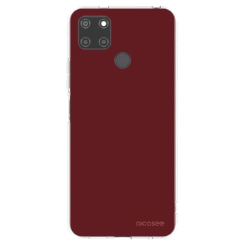 Picasee silikonowe przeźroczyste etui na Realme C21Y - Red Bliss
