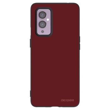 Picasee silikonowe czarne etui na OnePlus 9 - Red Bliss