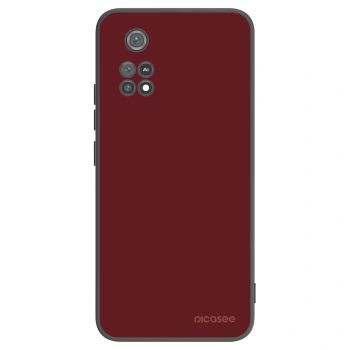 Picasee silikonowe czarne etui na Xiaomi Poco M4 Pro - Red Bliss