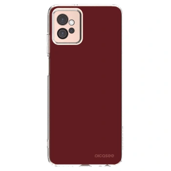 Picasee silikonowe przeźroczyste etui na Motorola Moto G32 - Red Bliss