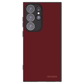 Picasee silikonowe czarne etui na Samsung Galaxy S23 Ultra 5G - Red Bliss