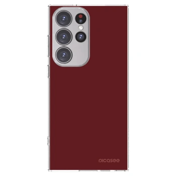 Picasee silikonowe przeźroczyste etui na Samsung Galaxy S23 Ultra 5G - Red Bliss