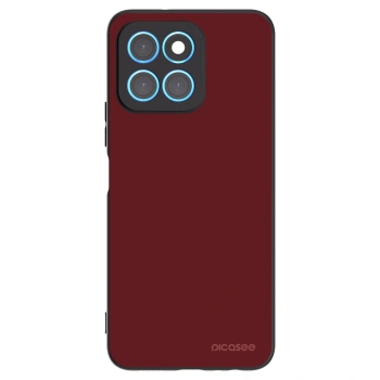 Picasee silikonowe czarne etui na Honor X6 - Red Bliss
