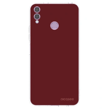 Picasee silikonowe przeźroczyste etui na Honor 8X - Red Bliss