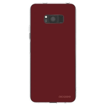 Picasee silikonowe przeźroczyste etui na Samsung Galaxy S8 G950F - Red Bliss