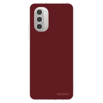 Picasee silikonowe przeźroczyste etui na Motorola Moto G51 - Red Bliss