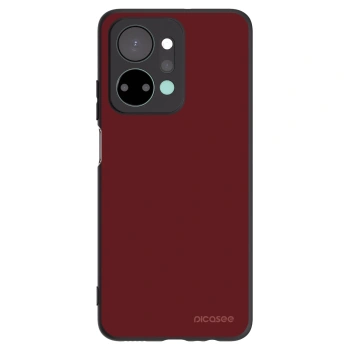 Picasee silikonowe czarne etui na Honor X7a - Red Bliss