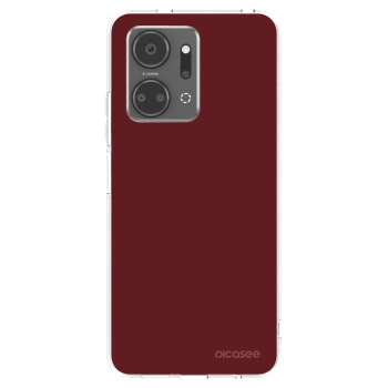 Picasee silikonowe przeźroczyste etui na Honor X7a - Red Bliss