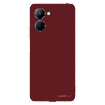 Picasee silikonowe przeźroczyste etui na Realme C33 (2023) - Red Bliss