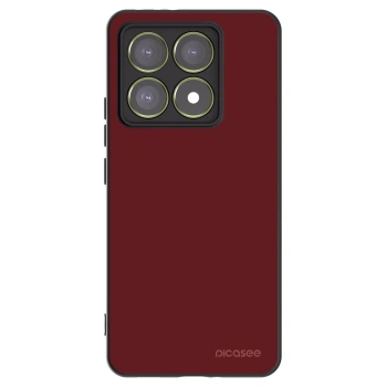 Picasee silikonowe czarne etui na Xiaomi 14T - Red Bliss