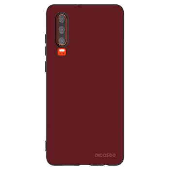 Picasee silikonowe czarne etui na Huawei P30 - Red Bliss