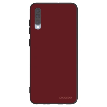 Picasee silikonowe czarne etui na Samsung Galaxy A70 A705F - Red Bliss