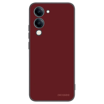 Picasee silikonowe czarne etui na Vivo Y29s 5G - Red Bliss