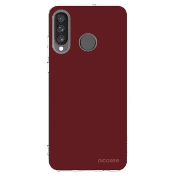 Picasee silikonowe przeźroczyste etui na Huawei P30 Lite - Red Bliss