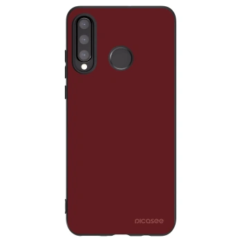 Picasee silikonowe czarne etui na Huawei P30 Lite - Red Bliss