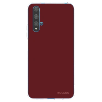 Picasee silikonowe przeźroczyste etui na Huawei Nova 5T - Red Bliss