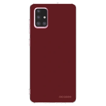Picasee silikonowe przeźroczyste etui na Samsung Galaxy A71 A715F - Red Bliss