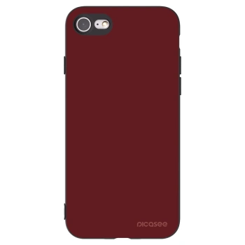 Picasee silikonowe czarne etui na Apple iPhone SE 2020 - Red Bliss