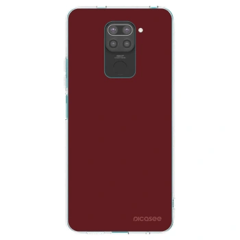 Picasee silikonowe czarne etui na Xiaomi Redmi Note 9 - Red Bliss