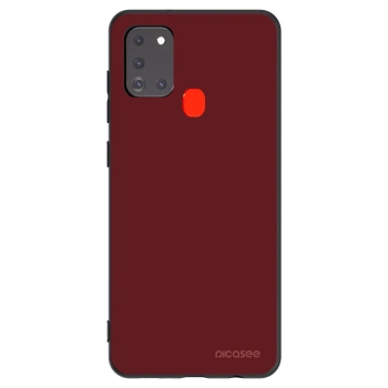 Picasee silikonowe czarne etui na Samsung Galaxy A21s - Red Bliss
