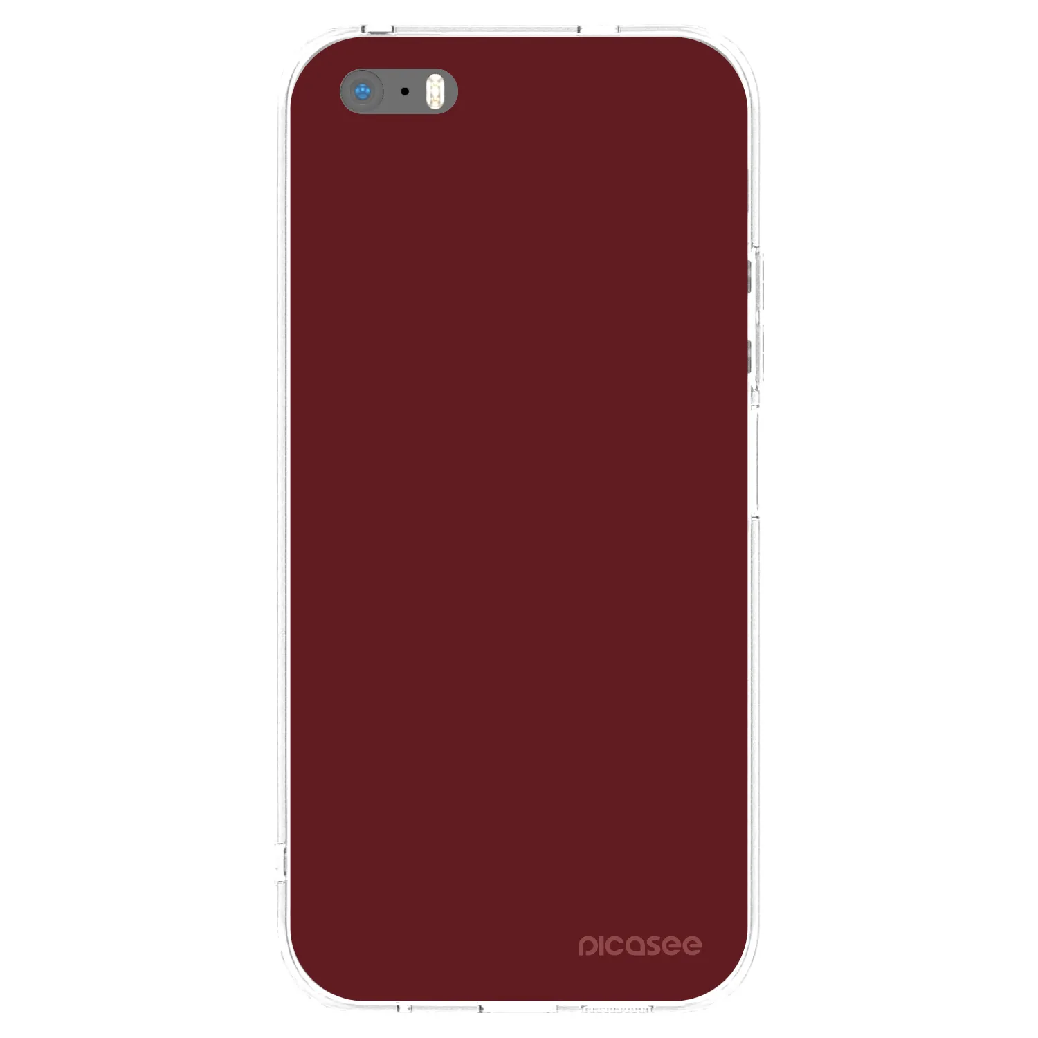 Picasee silikonowe przeźroczyste etui na Apple iPhone 5/5S/SE - Red Bliss