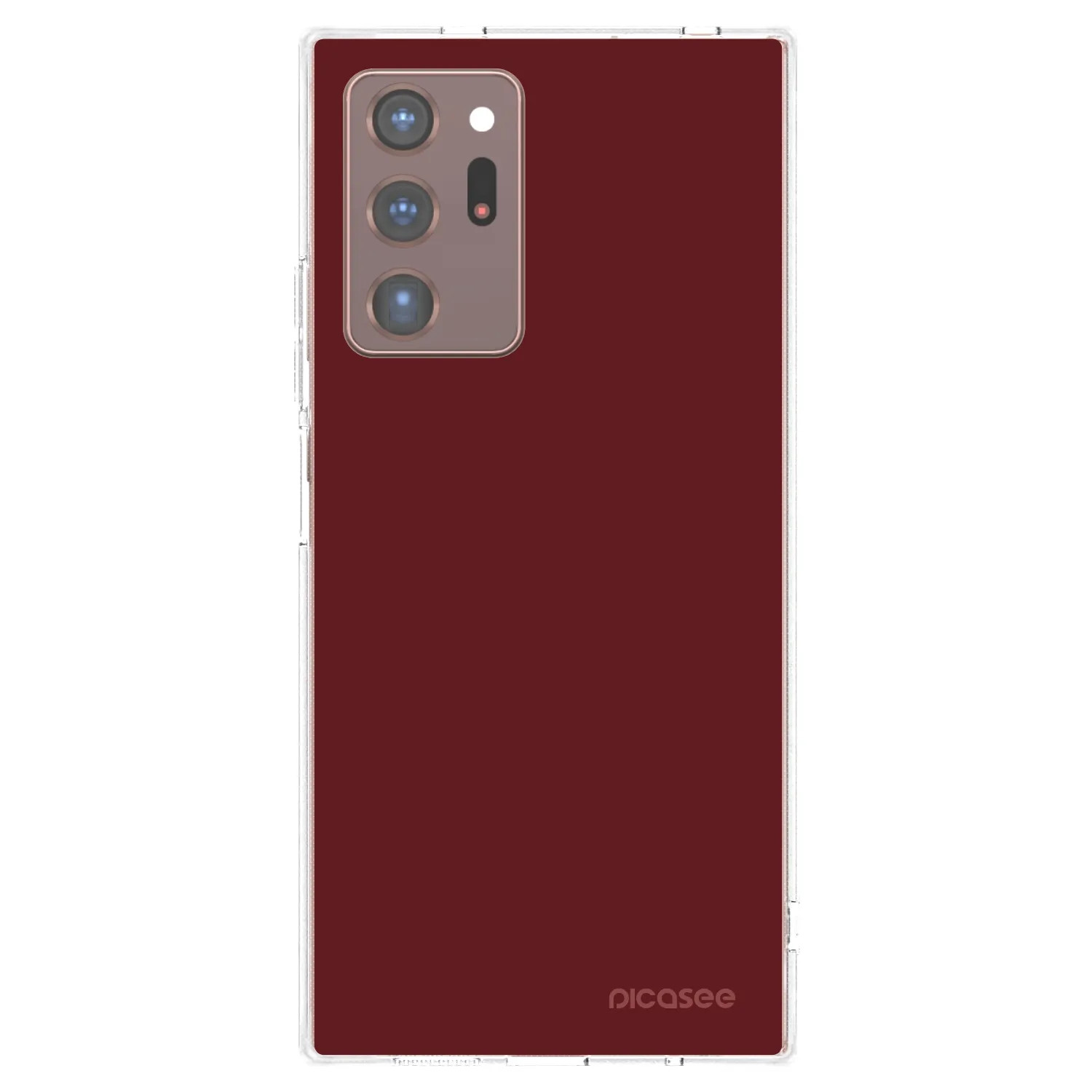 Picasee silikonowe przeźroczyste etui na Samsung Galaxy Note 20 Ultra - Red Bliss