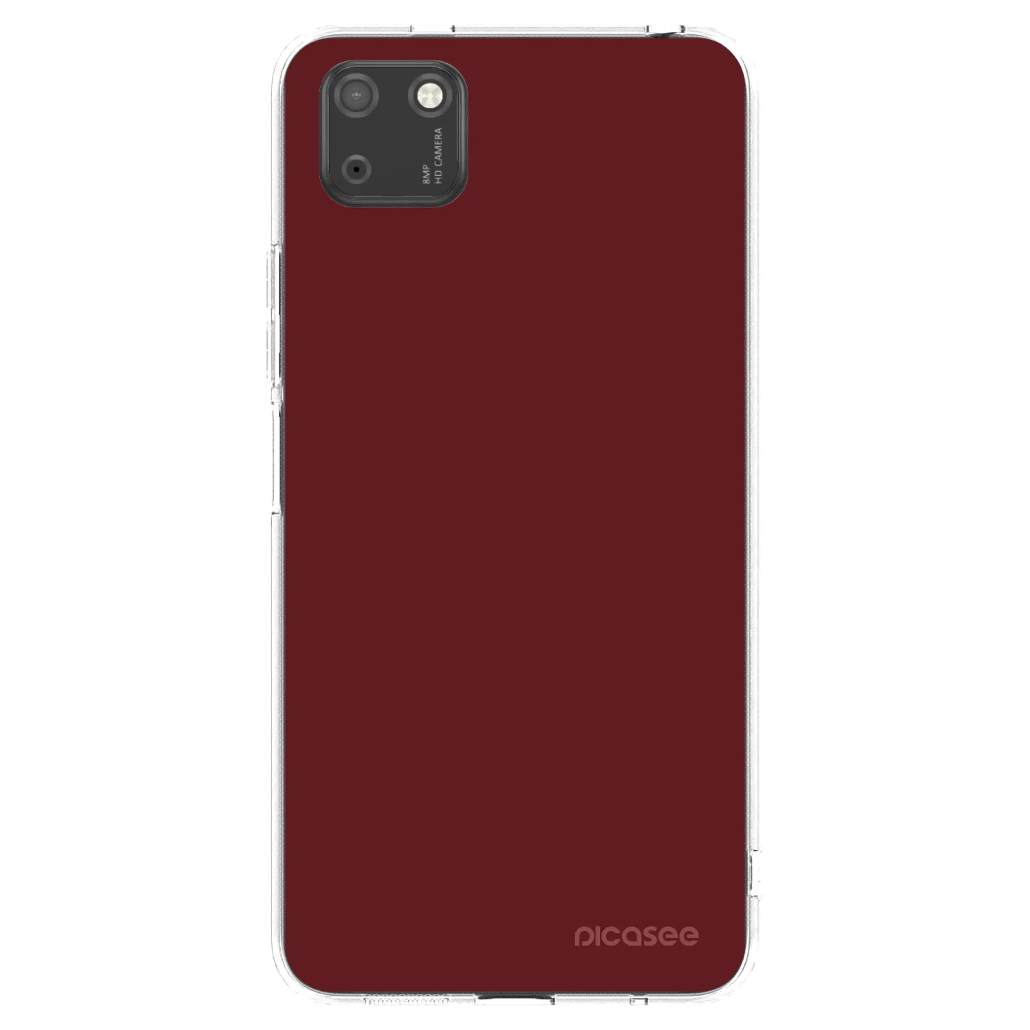 Picasee silikonowe przeźroczyste etui na Huawei Y5P - Red Bliss